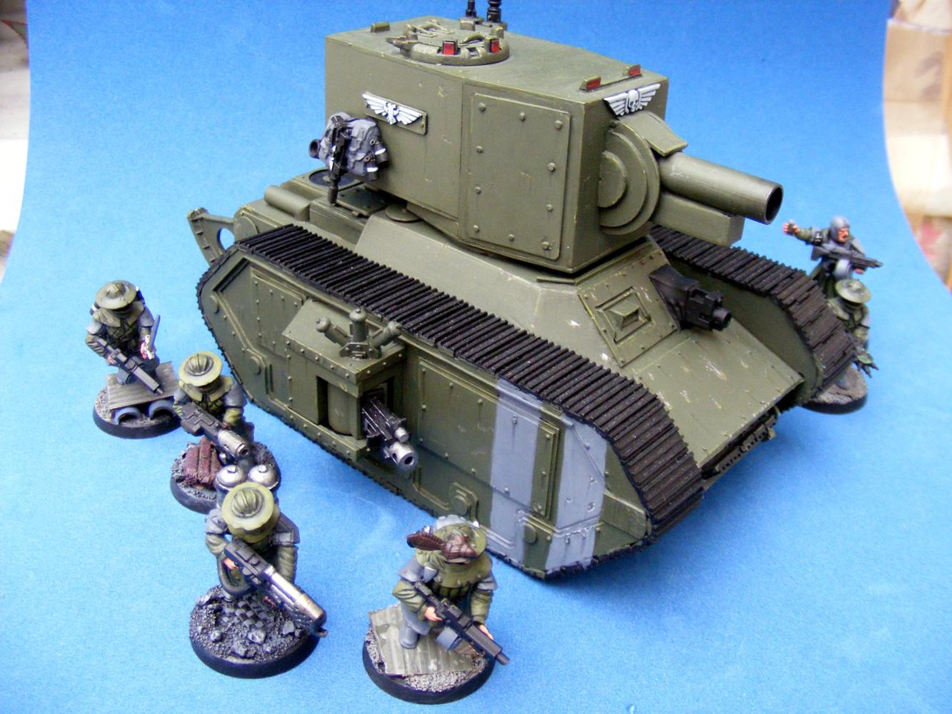 3 Imperial Guard Ragnarok - Heavy Tank - Lot 4 - 2005 - Metal - Epic 40,000 - GW